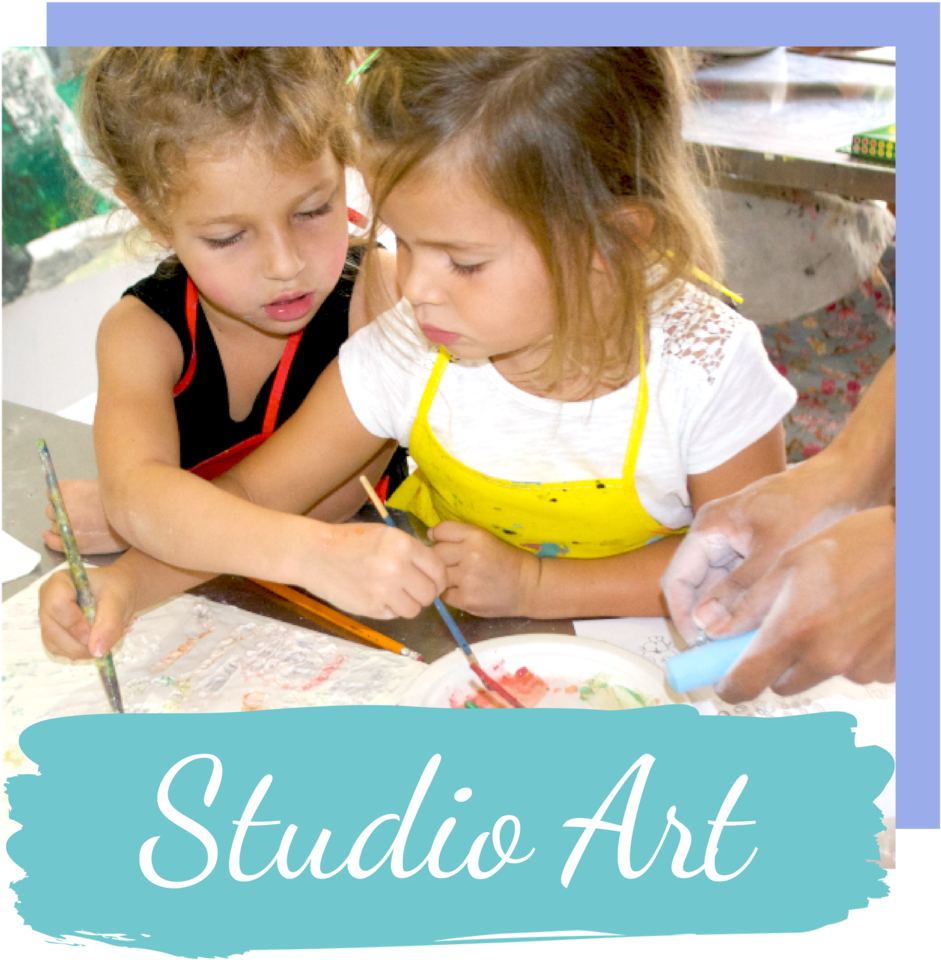 Children Painting Studio Art Session PNG Image