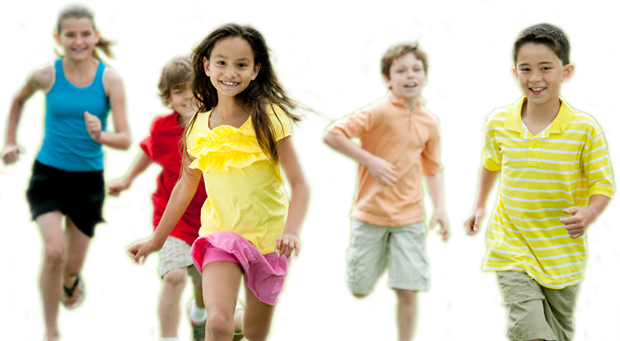 Children Running Joyfully.png PNG Image