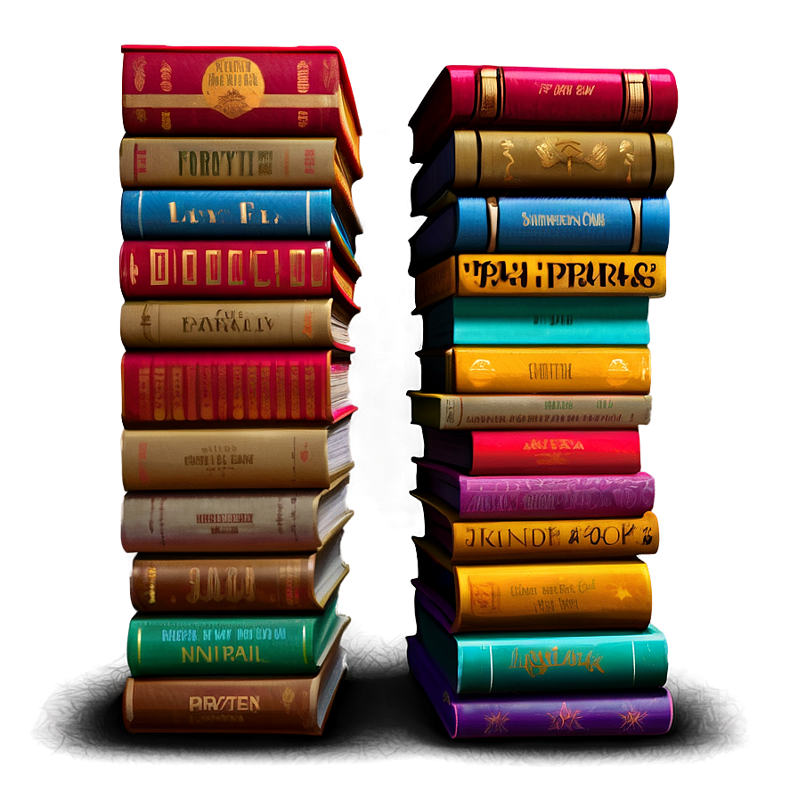 Children's Books Pile Png Raf81 PNG Image