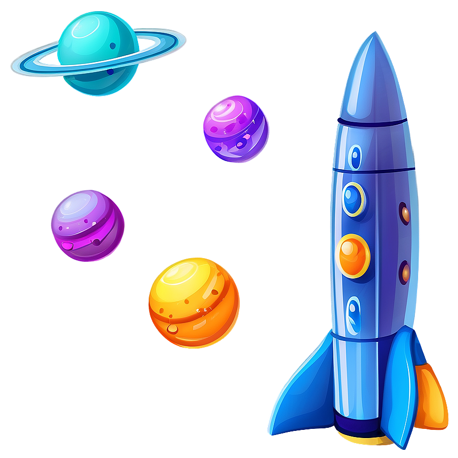 Children's Spacecraft Cartoon Png 06292024 PNG Image