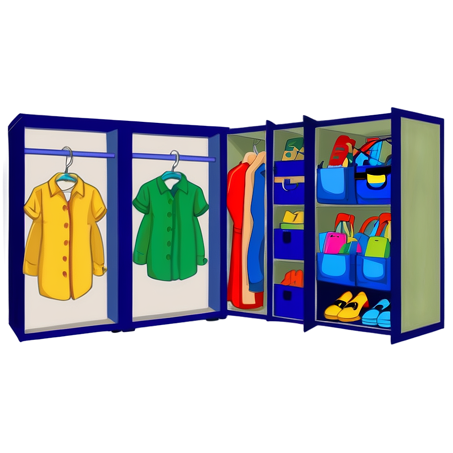 Children's Wardrobe Cartoon Png 06282024 PNG Image