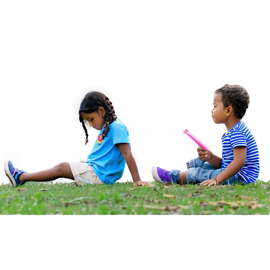 Children Sitting On Ground Png 21 PNG Image