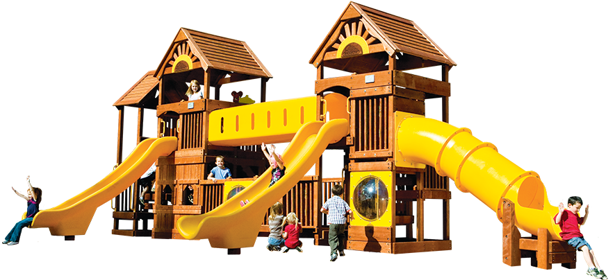 Childrens Wooden Playset Activity PNG Image