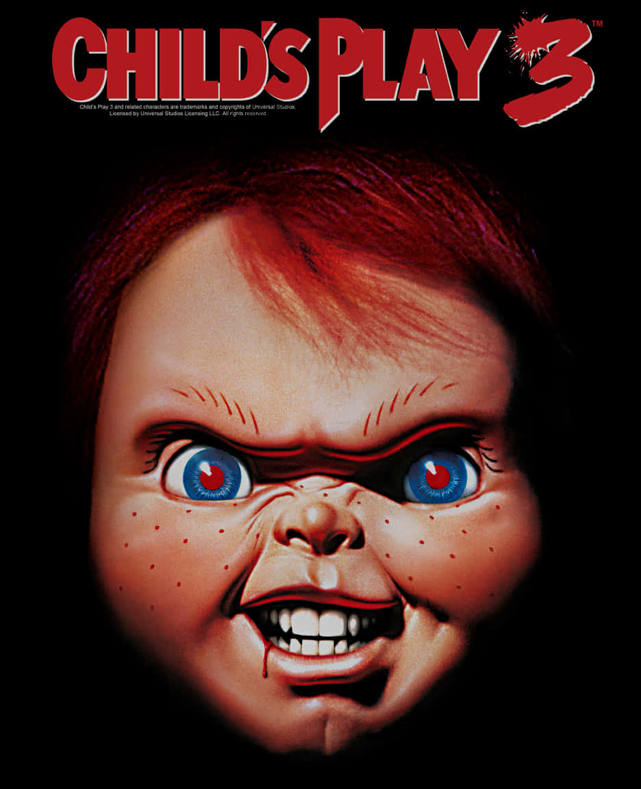 Childs Play3 Movie Poster Chucky PNG Image