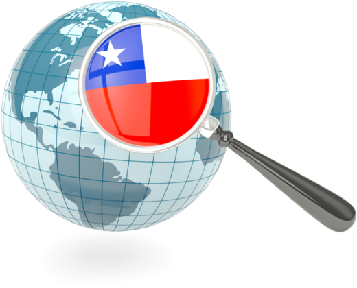 Chile Focused Searchon Globe PNG Image