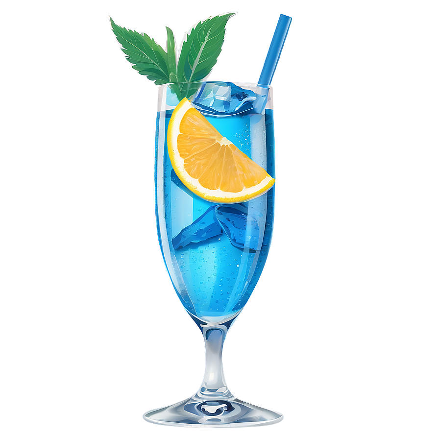 Chilled Blue Cocktail Png 05062024 PNG Image