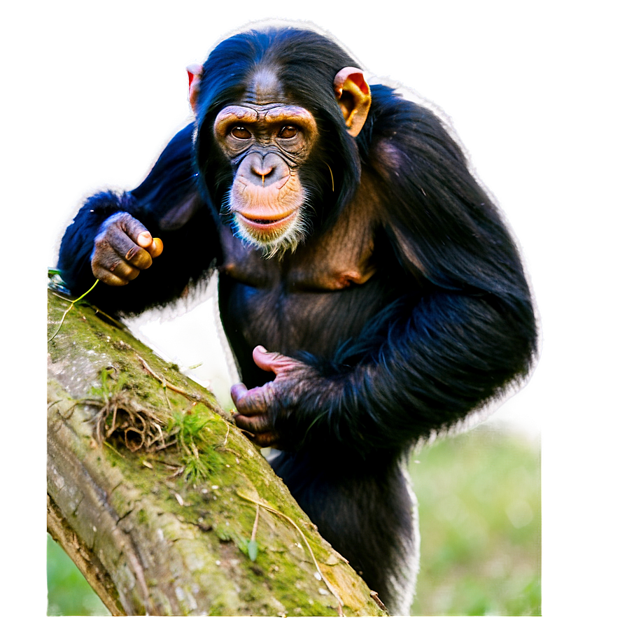 Chimpanzee In Mid-action Png Nqb76 PNG Image