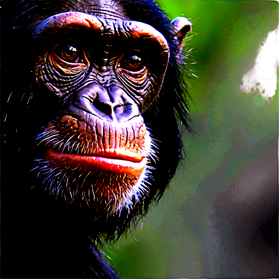 Chimpanzee Observing Surroundings Png 06112024 PNG Image