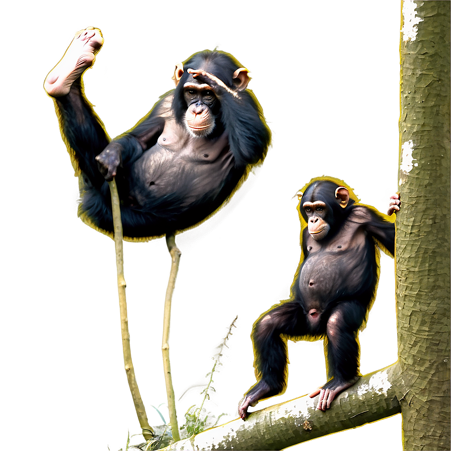 Chimpanzee Social Interaction Png 06112024 PNG Image