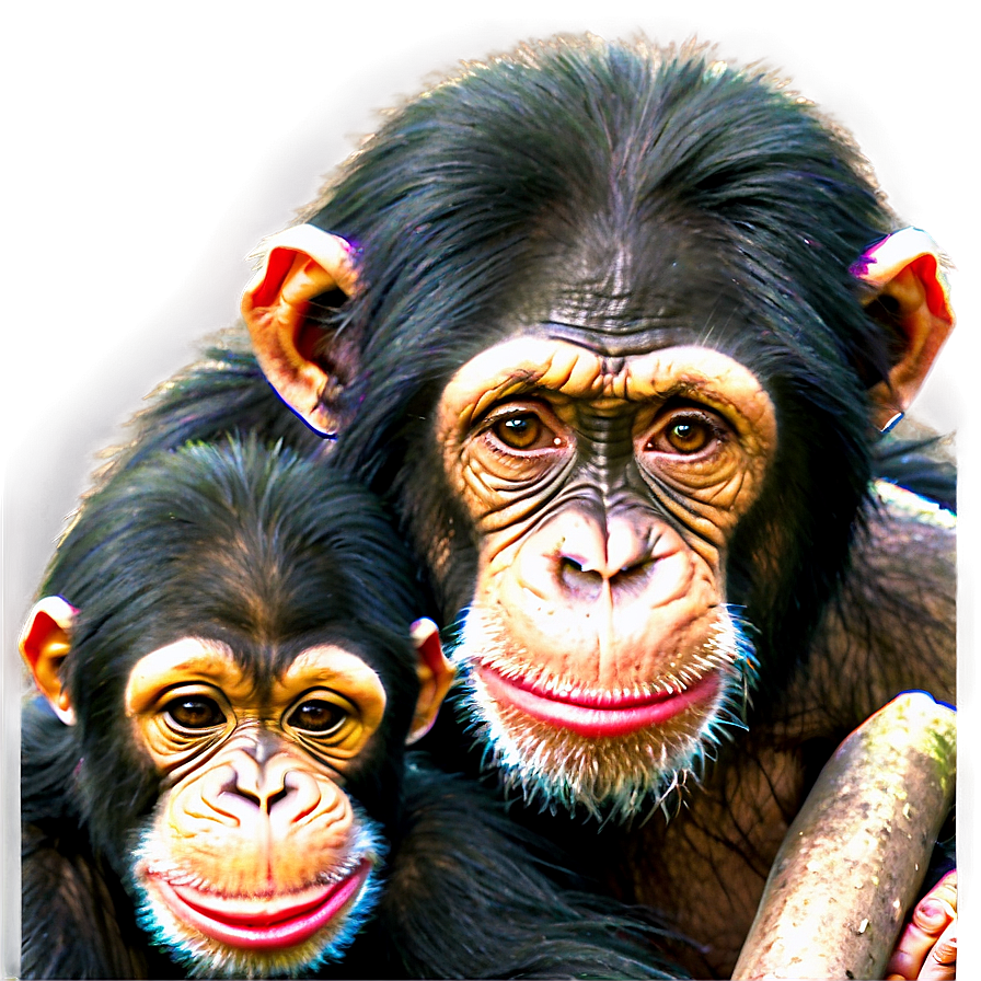 Chimpanzee Troop Together Png Syf71 PNG Image