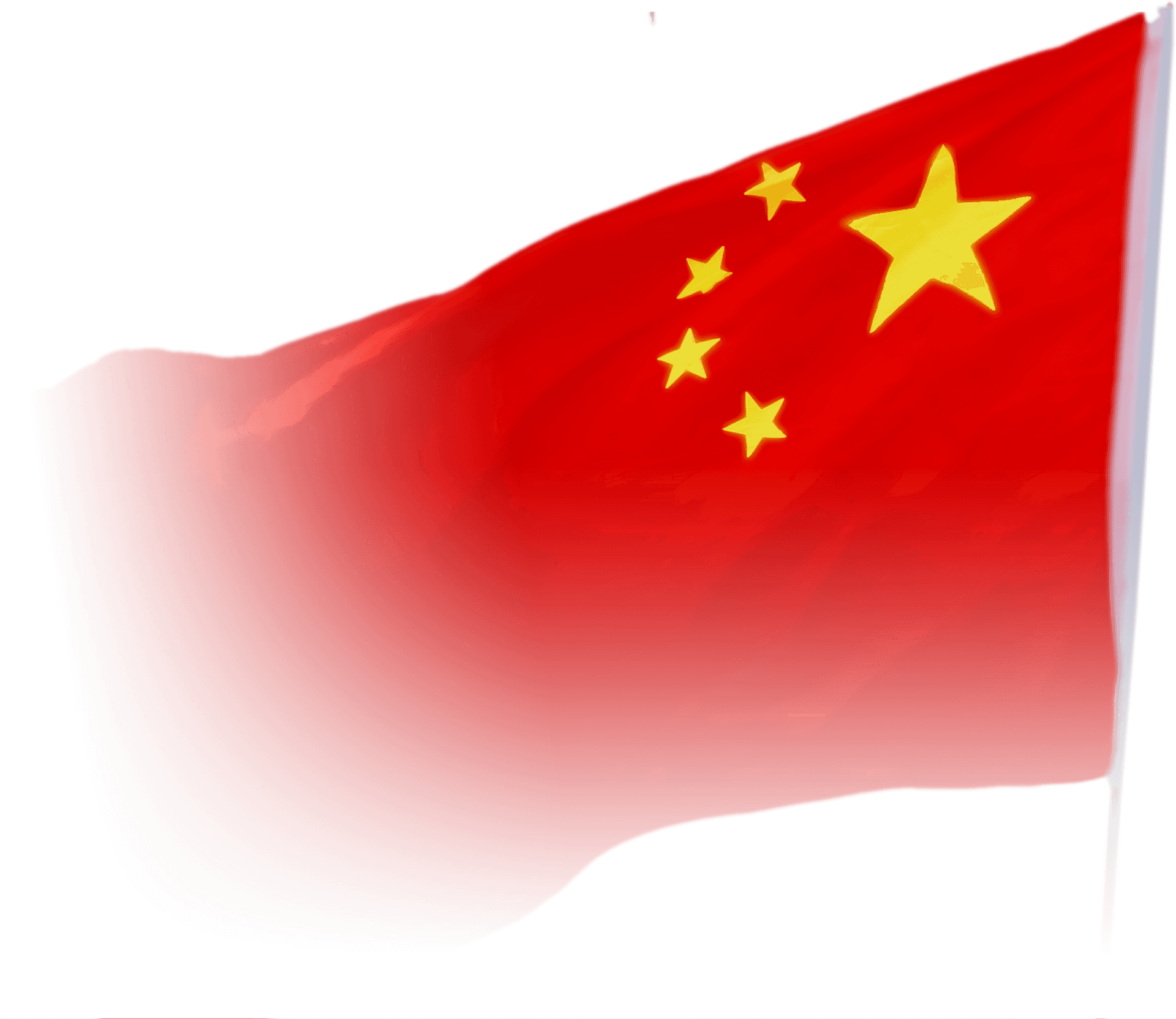 China National Flag Waving PNG Image