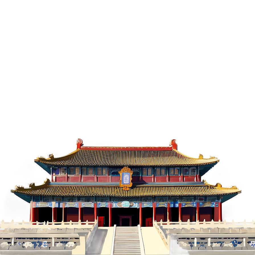 China's Forbidden City Illustration Png Shm45 PNG Image