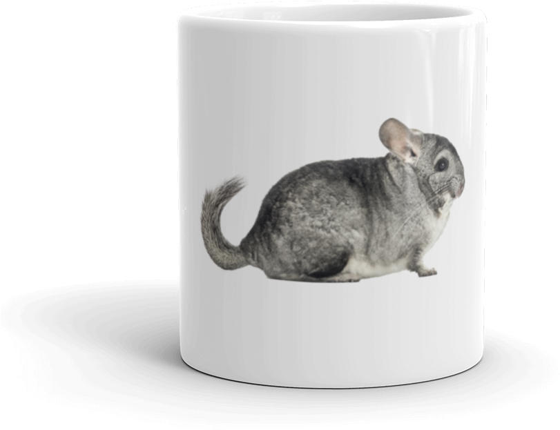 Chinchilla Printed Mug PNG Image