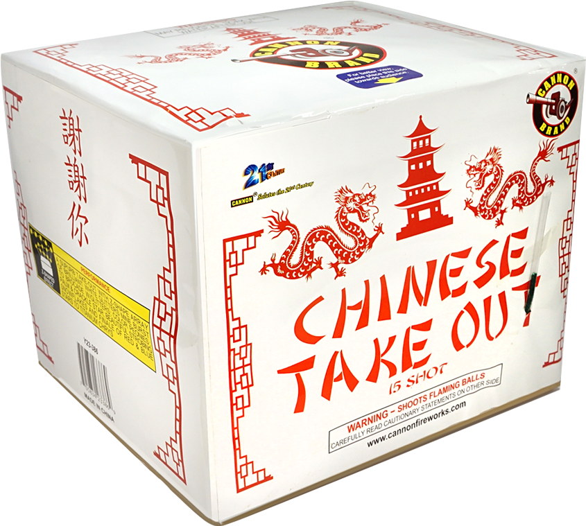 Chinese Take Out Firework Box PNG Image