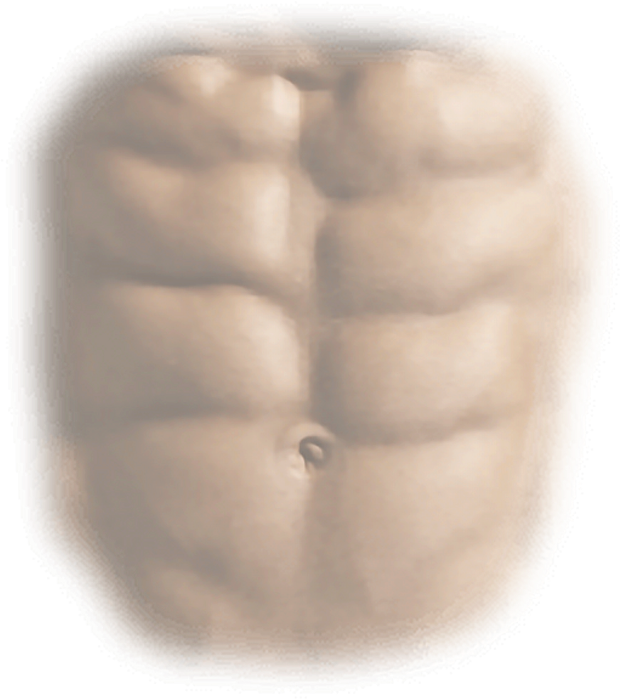 Chiseled Abs Close Up PNG Image