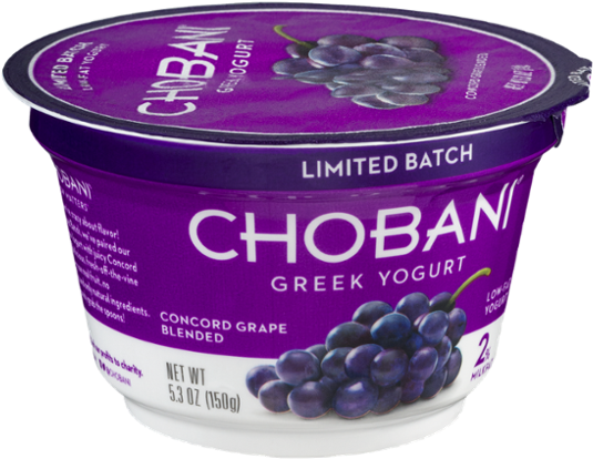 Chobani Concord Grape Greek Yogurt PNG Image