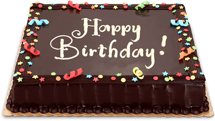 Chocolate Birthday Cake Celebration PNG Image