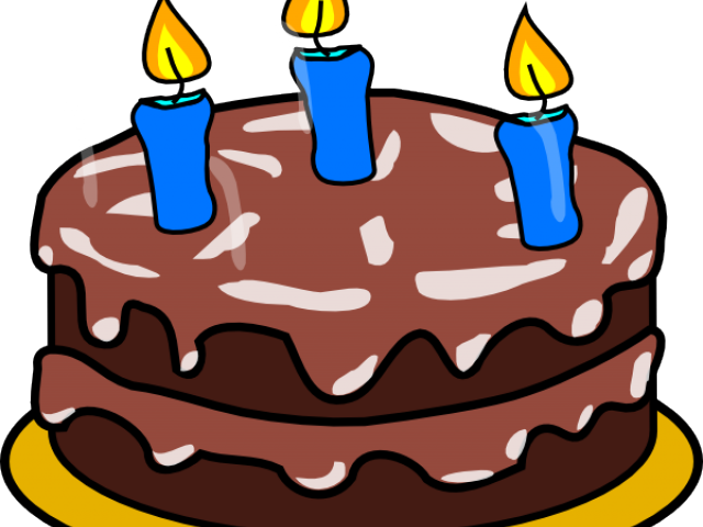 Chocolate Birthday Cakewith Candles PNG Image