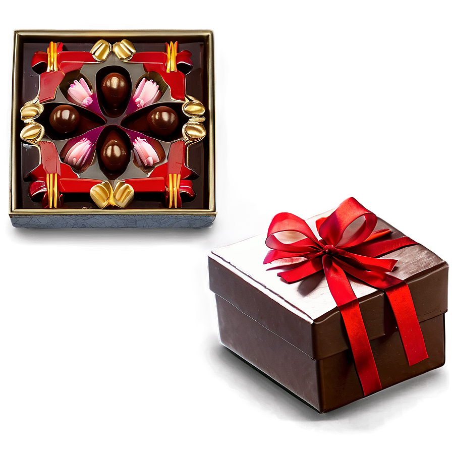 Chocolate Box For Anniversary Png Qro PNG Image