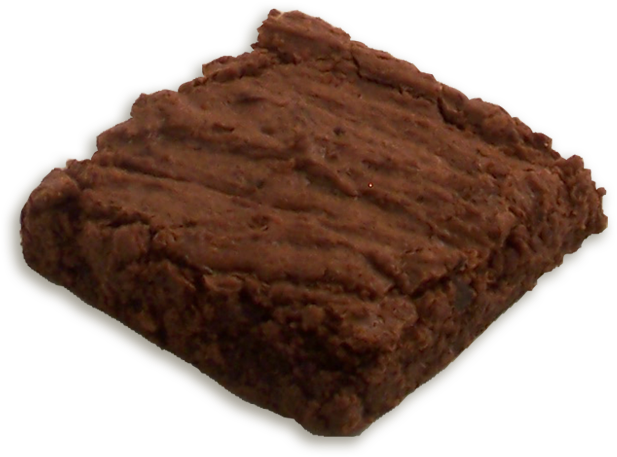 Chocolate Brownie Closeup PNG Image