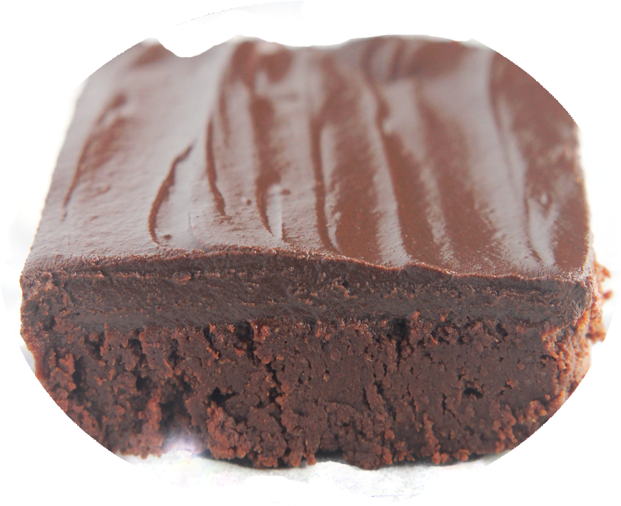 Chocolate Brownie Closeup PNG Image