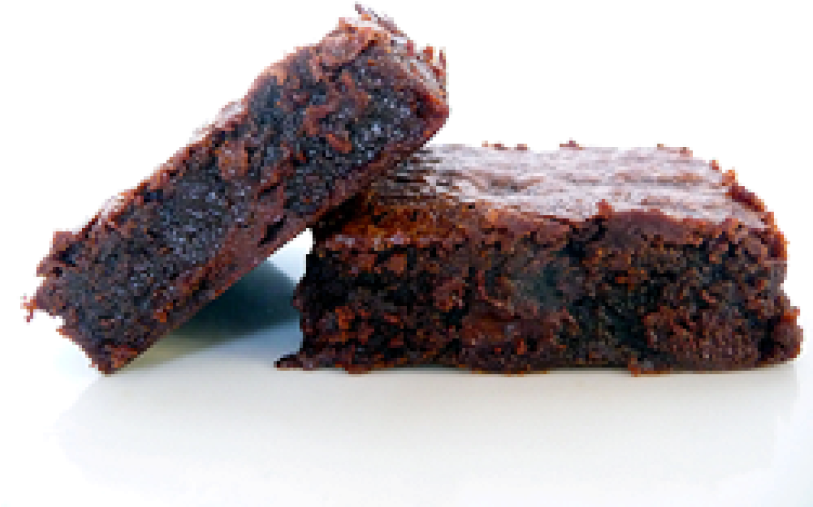 Chocolate Brownies Closeup PNG Image