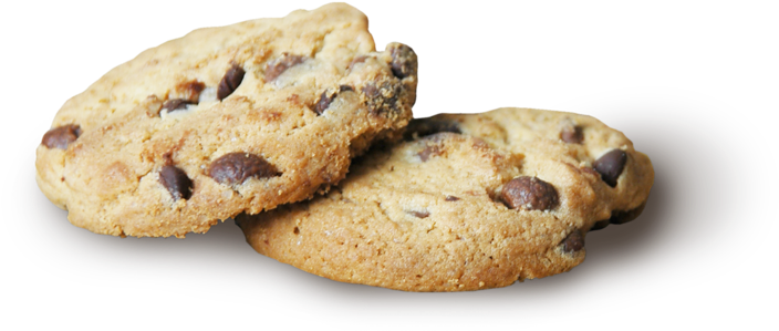 Chocolate Chip Cookies Isolated PNG Image