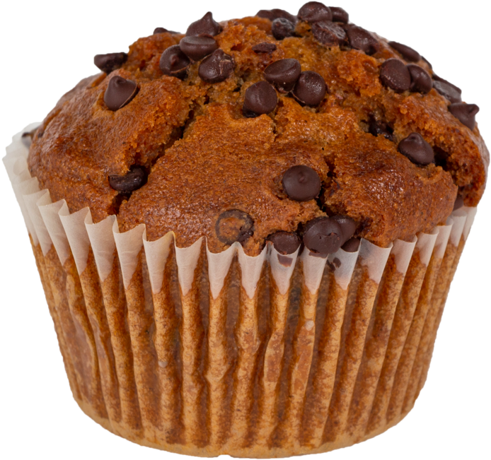 Chocolate Chip Muffin Isolated.png PNG Image