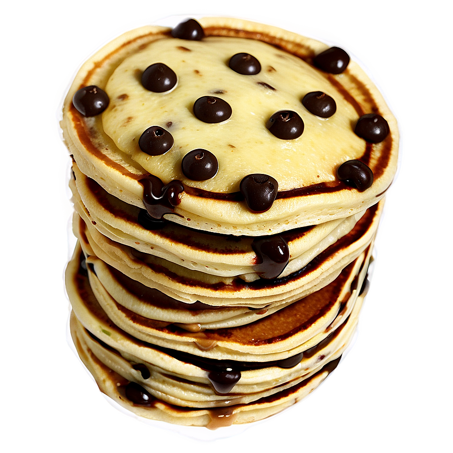 Chocolate Chip Pancakes Png Oox PNG Image