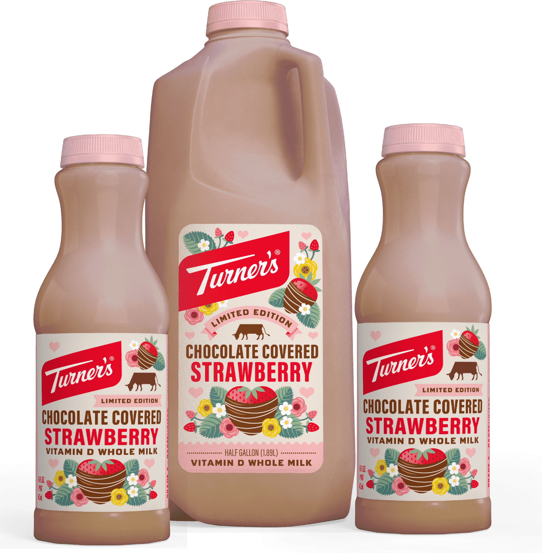 Chocolate Covered Strawberry Milk Turners Limited Edition PNG Image