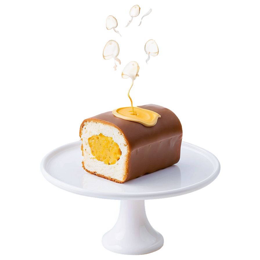 Chocolate Covered Twinkiewith Filling PNG Image