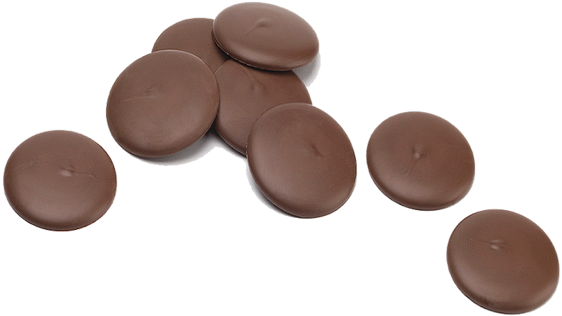 Chocolate Discs Top View PNG Image