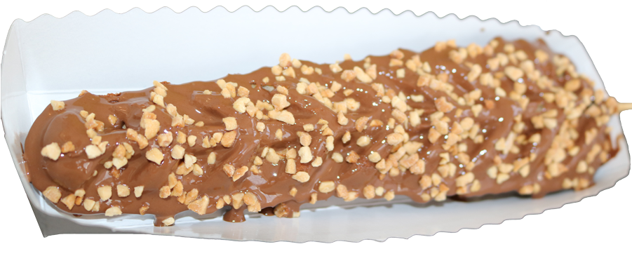 Chocolate Eclairwith Nuts PNG Image