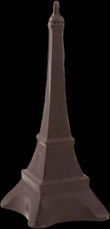 Chocolate Eiffel Tower Replica PNG Image