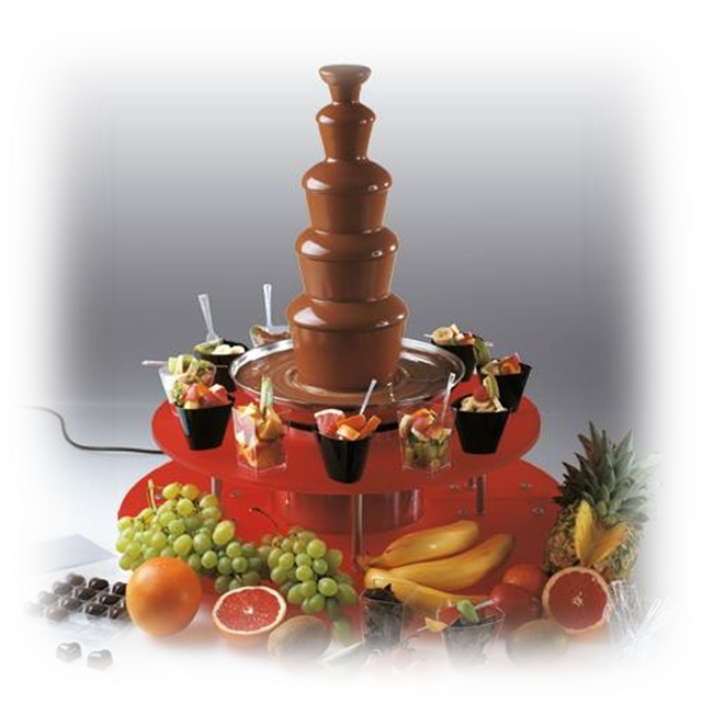 Chocolate Fountain Fruit Display PNG Image