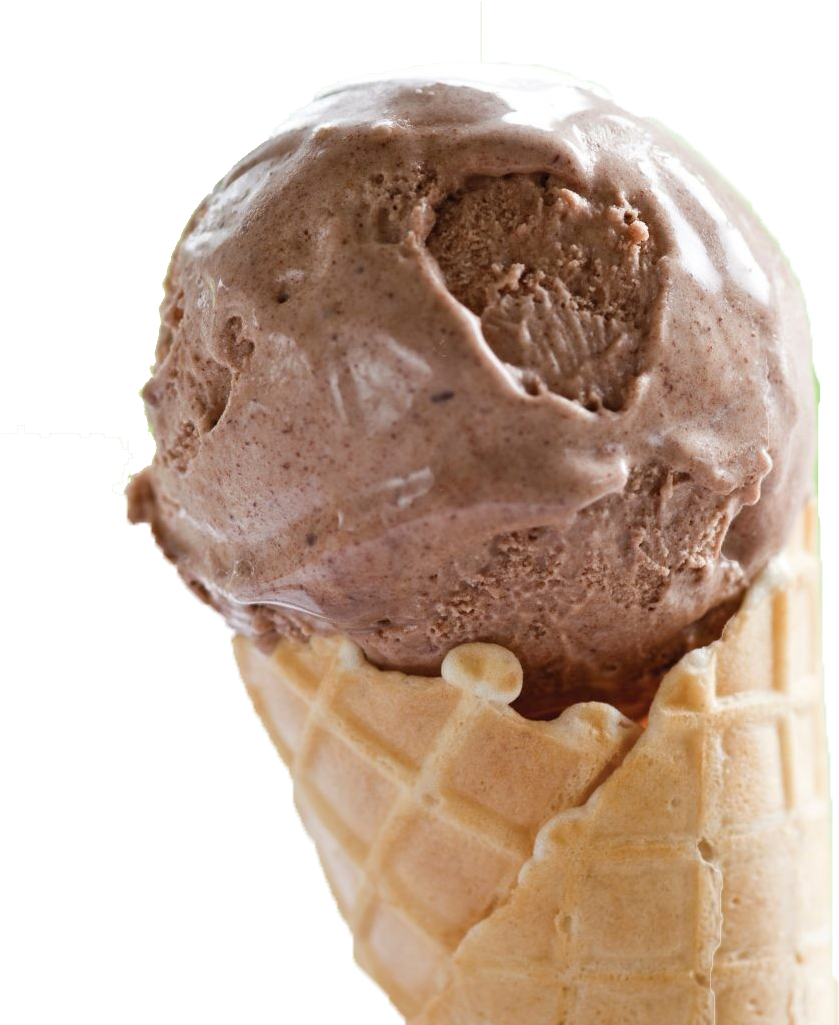 Chocolate Ice Cream Cone PNG Image