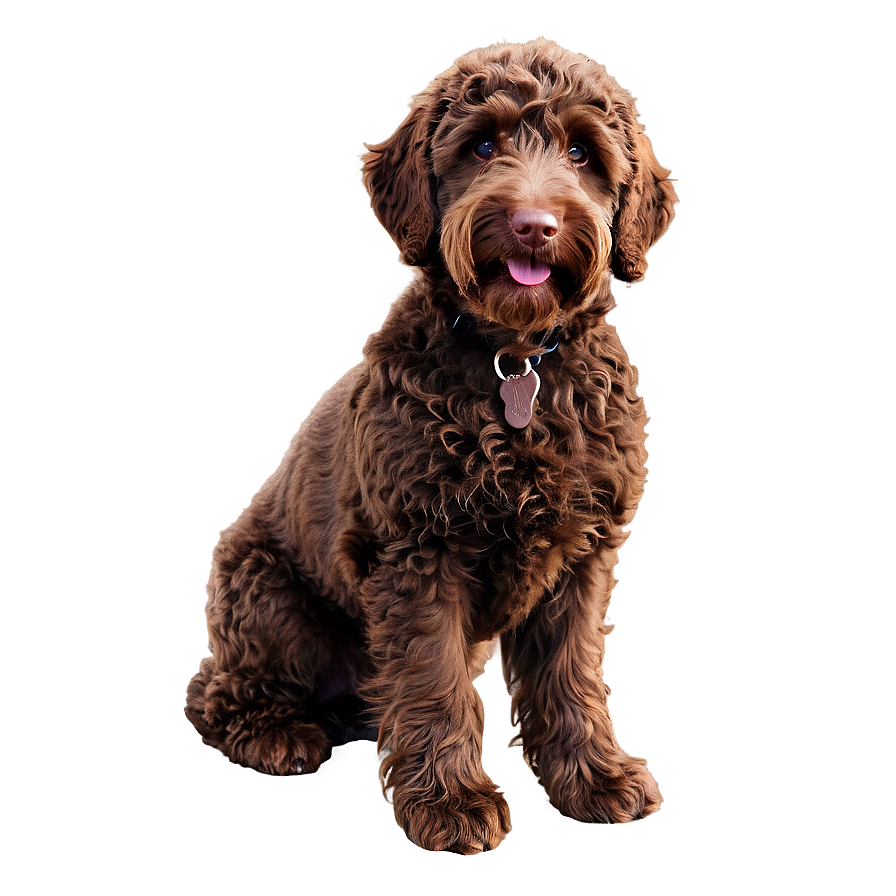 Chocolate Labradoodle Png Qid PNG Image