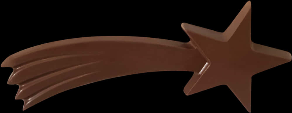 Chocolate Shooting Star Graphic PNG Image