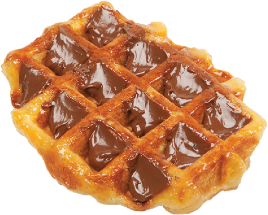 Chocolate Topped Waffle PNG Image