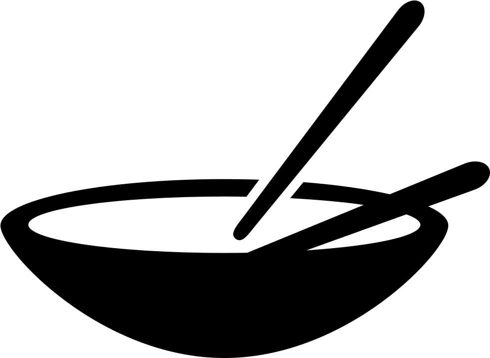 Chopsticksin Bowl Graphic PNG Image