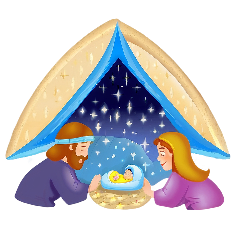 Christian Christmas Nativity Png Ldg PNG Image