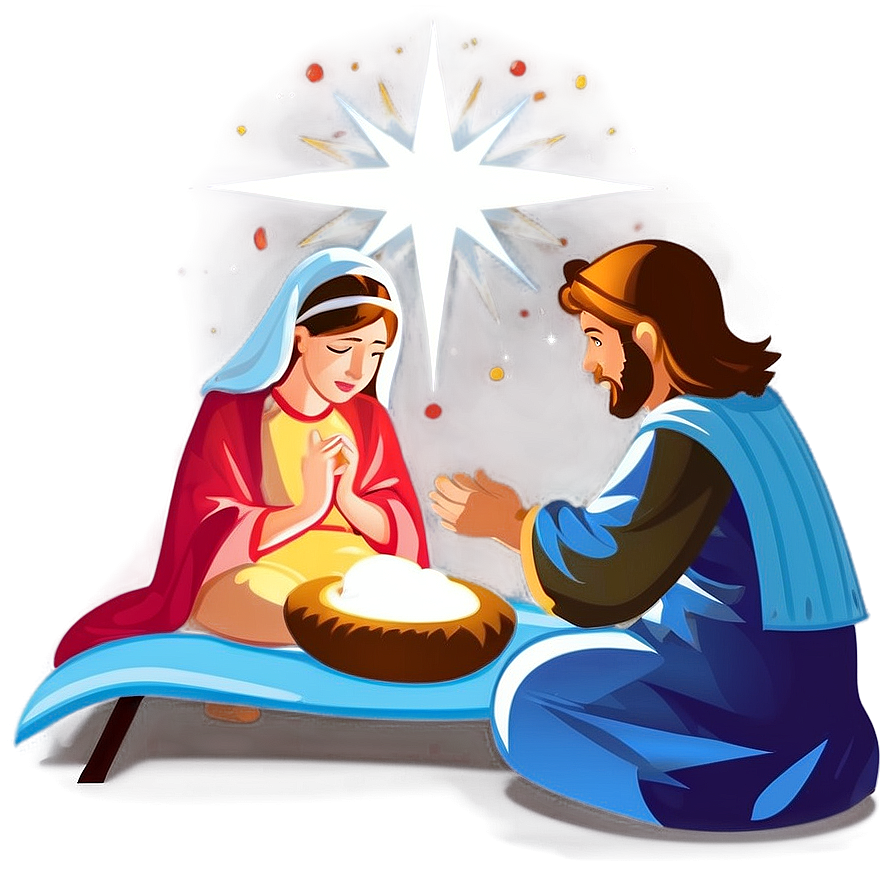 Christian Christmas Nativity Png Quk14 PNG Image