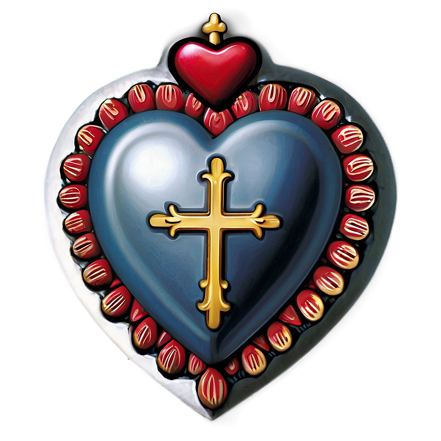 Christian Sacred Heart Png Iha55 PNG Image