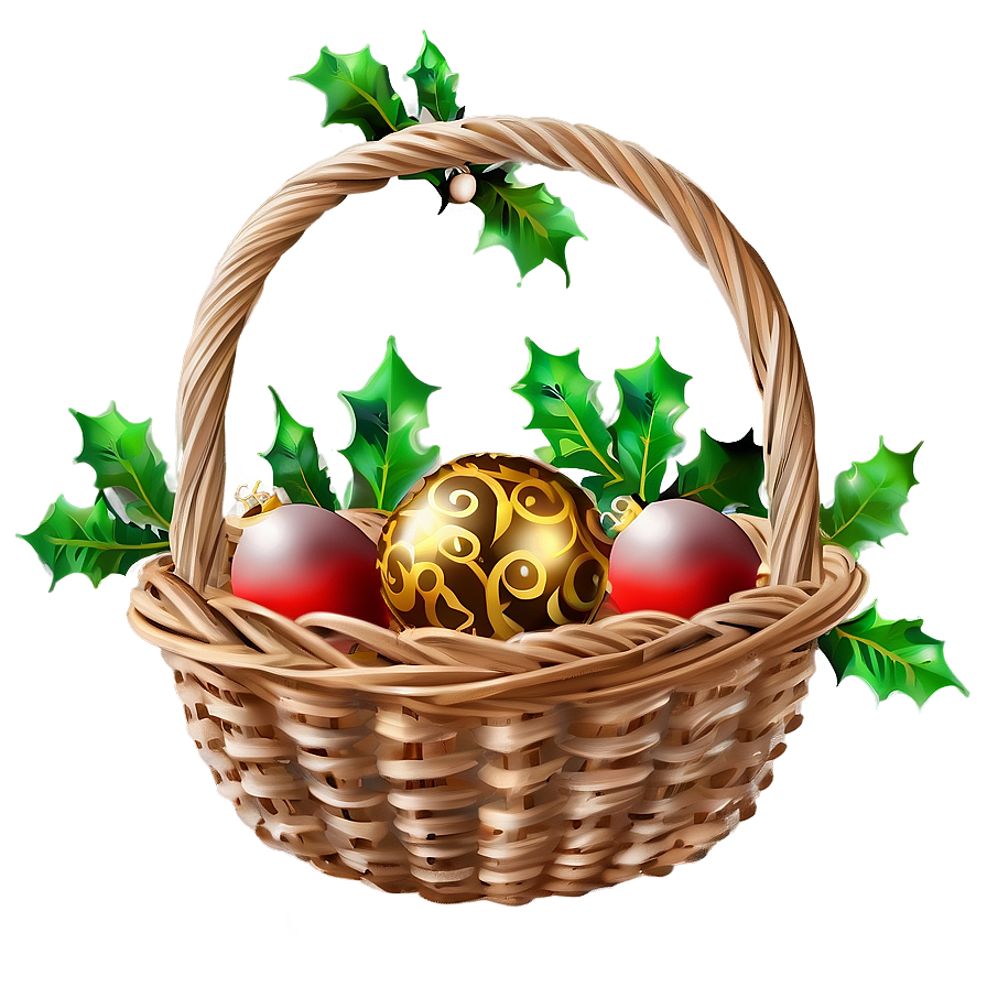 Christmas Basket Png 47 PNG Image