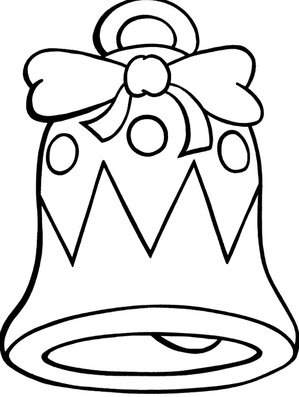 Christmas Bell Line Art.png PNG Image