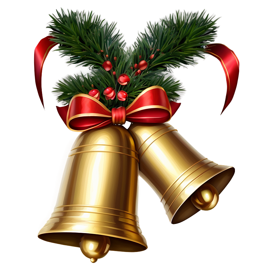 Christmas Bells And Garland Png Syr9 PNG Image