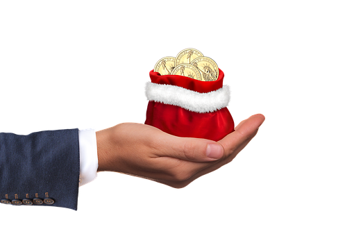 Christmas Bonus Santa Bagwith Coins.jpg PNG Image