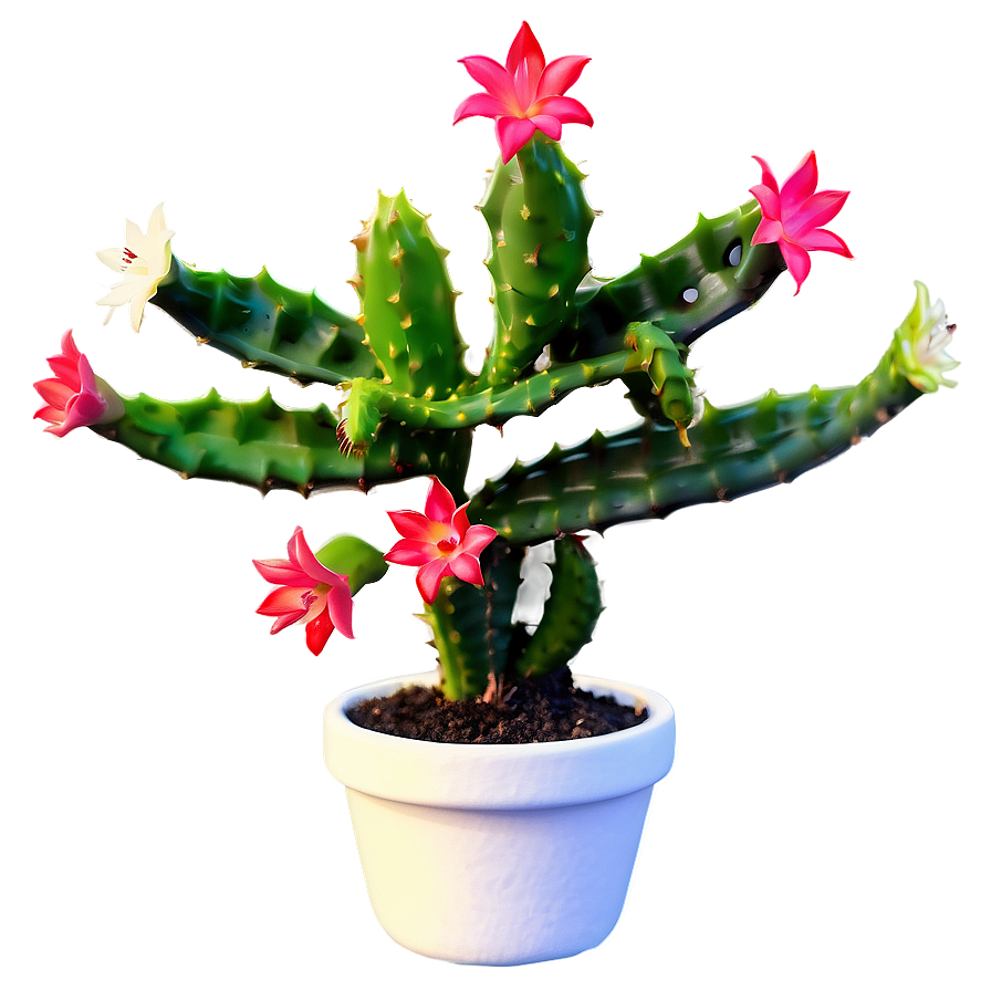 Christmas Cactus Png Ann PNG Image