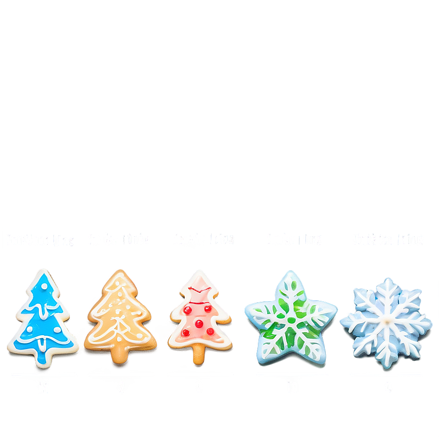 Christmas Cookie Icing Color Guide Png Xpm PNG Image