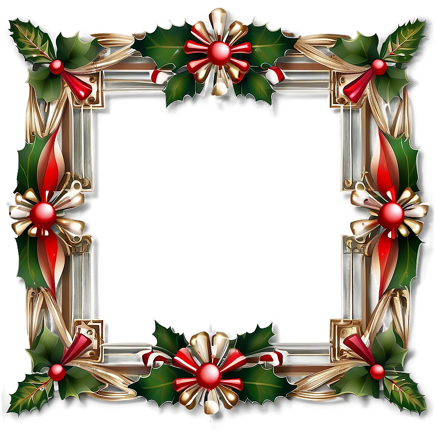 Christmas Decorative Frame Png 8 PNG Image